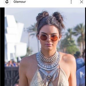 Round Gold Metal Polarized Sunglasses